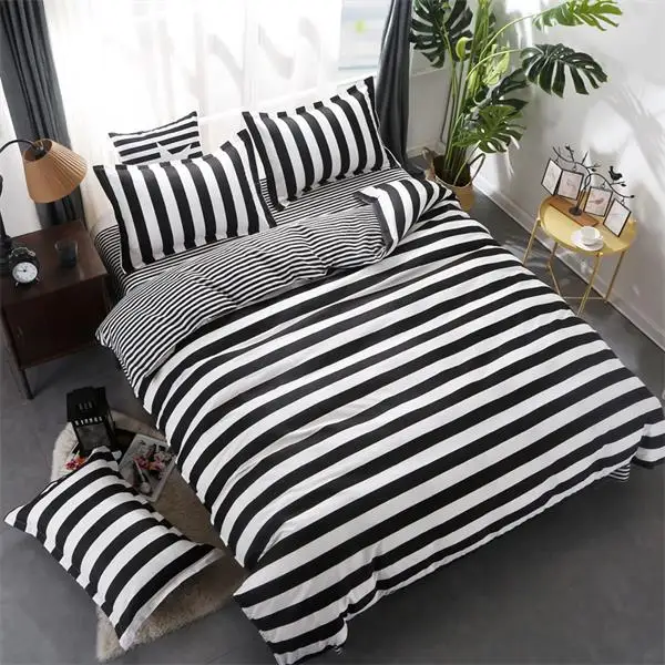 BEST.WENSD Grey dekbedovertrek 1 persoons bedding set Warm winter stars 3-4pcs Single beddengoed-bed set bed linen for children - Цвет: as picture