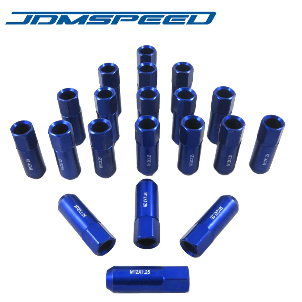 Xpower 60MM ALUMINUM EXTENDED TUNER LUG NUTS M12X1.25 FOR NISSAN SUBARU