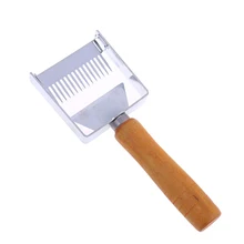 Нержавеющая сталь пчелиный улей Uncapping вилка для меда Скребок Лопата пчеловодство инструмент