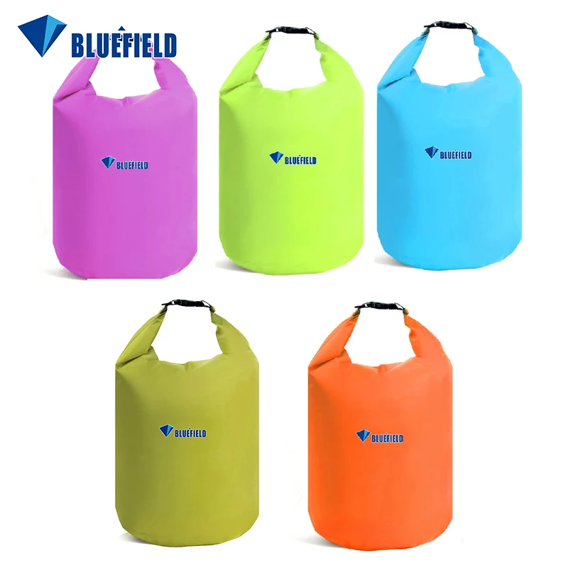 Bluefield río Trekking 10L 20L 40L 70L al aire libre impermeable bolso Camping Rafting de almacenamiento bolsa ajustable gancho de la correa