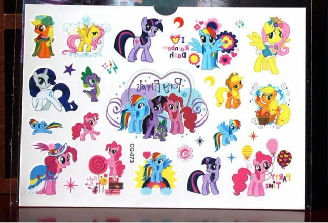 My Little Pony Toy Child Temporary Tattoo Body Art Flash Tattoo Stickers17x10cm Waterproof Henna Tattoo Car Styling Wall Sticker My Little Pony Toy Child Temporary Tattoo Body Art Flash Tattoo Stickers17x10cm Waterproof Henna Tattoo Car Styling Wall Sticker