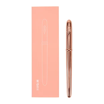 

High-end Fashion Metal Fountain Pen 6 Colors for Choose Luxury 0.5mm Ink Pens with A Gift Box The Best Gift Pens for Women