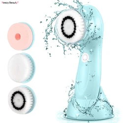 3 en 1 Máquina de Limpieza Facial Cepillo Cepillo de Limpieza Facial Cuidado de la Piel Vibrador Masajeador Herramienta de Belleza con Cepillo de Cabeza Reemplazable 3 en 1 Máquina de Limpieza Facial Cepillo Cepillo de Limpieza Facial Cuidado de la Piel Vibrador Masajeador Herramienta de Belleza con Cepillo de Cabeza Reemplazable