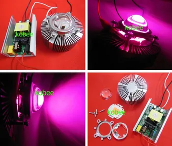 

5lots 100W spectrum grow light kits,full spectrum led grow lights with Reflector fixed bracekt 100w led driver for hydroponics