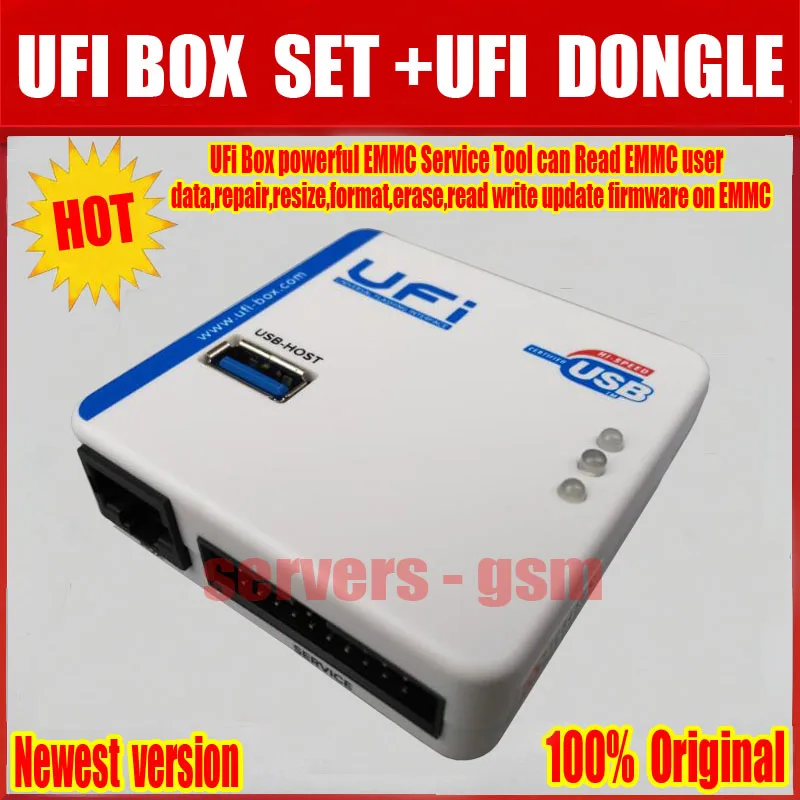Новейший UFI коробка мощный EMMC Сервис Инструмент+ UFI ключ
