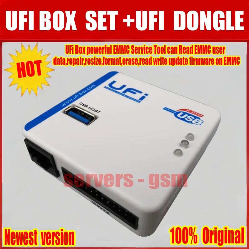 2020 новейший 100% оригинальный UFI BOX мощный EMMC сервисный Инструмент + донгл