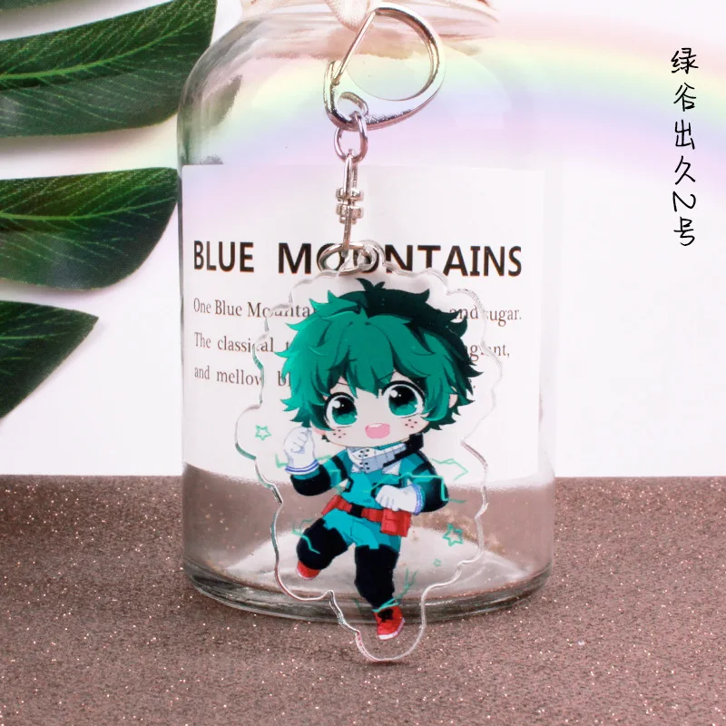 Аниме брелок My Hero academic Midoriya Izuku двусторонний купальник цепочка для ключей косплей