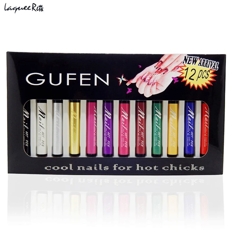 

12 Colors Nail Art Pen for 3D Nail Art DIY Decoration Nail Polish Pen Set 3D Design Nail Beauty Tools Paint Pens
