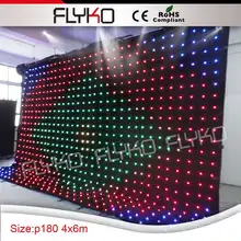 Красивые Полный Цвет Мягкий светодиодный сценический фон для вечеринок или производительность