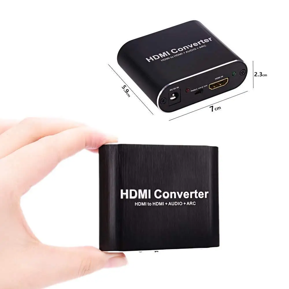 HDMI аудио сплиттер экстрактор 4K 60hz HDMI к аудио экстрактор 5,1 ARC аудио независимый выход стерео SPDIF сигнал HDMI переключатель