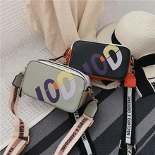 White Women's Shoulder Bag Leather Messenger Bags For Girls Woman Crossbody Bag Female Small Fashion Letter Flap With Wide Strap fashion leather woman bag new girl small party bag casual shoulder bag fashion wide strap woman messenger bag free shipping