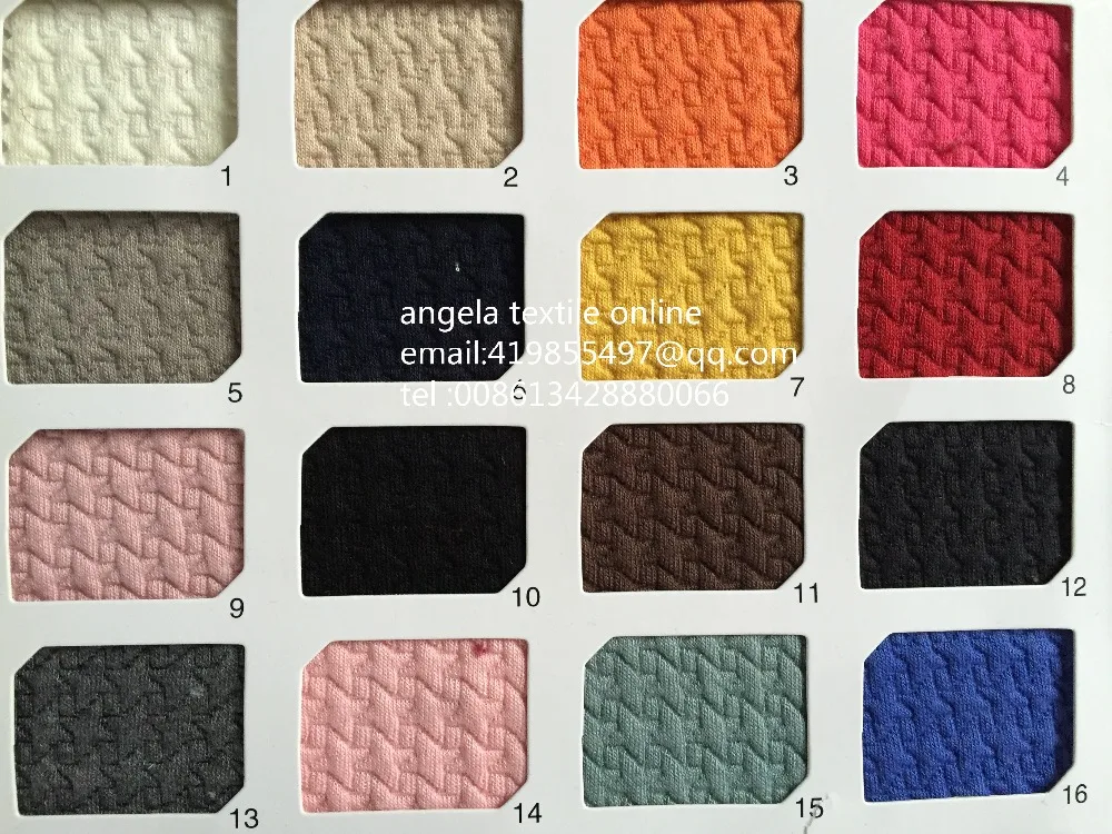 High Quality Wholesale yard/roll Thick Cotton Knit Fabric Width 160cm