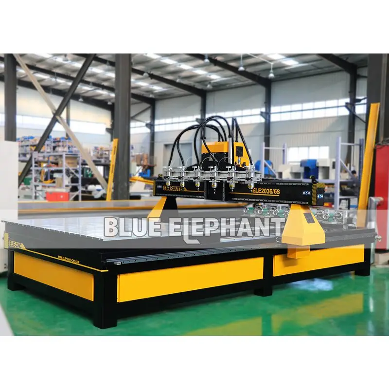Фрезерный станок с ЧПУ Blue Elephant 1730-8 вращающимся устройством для резки/гравировки