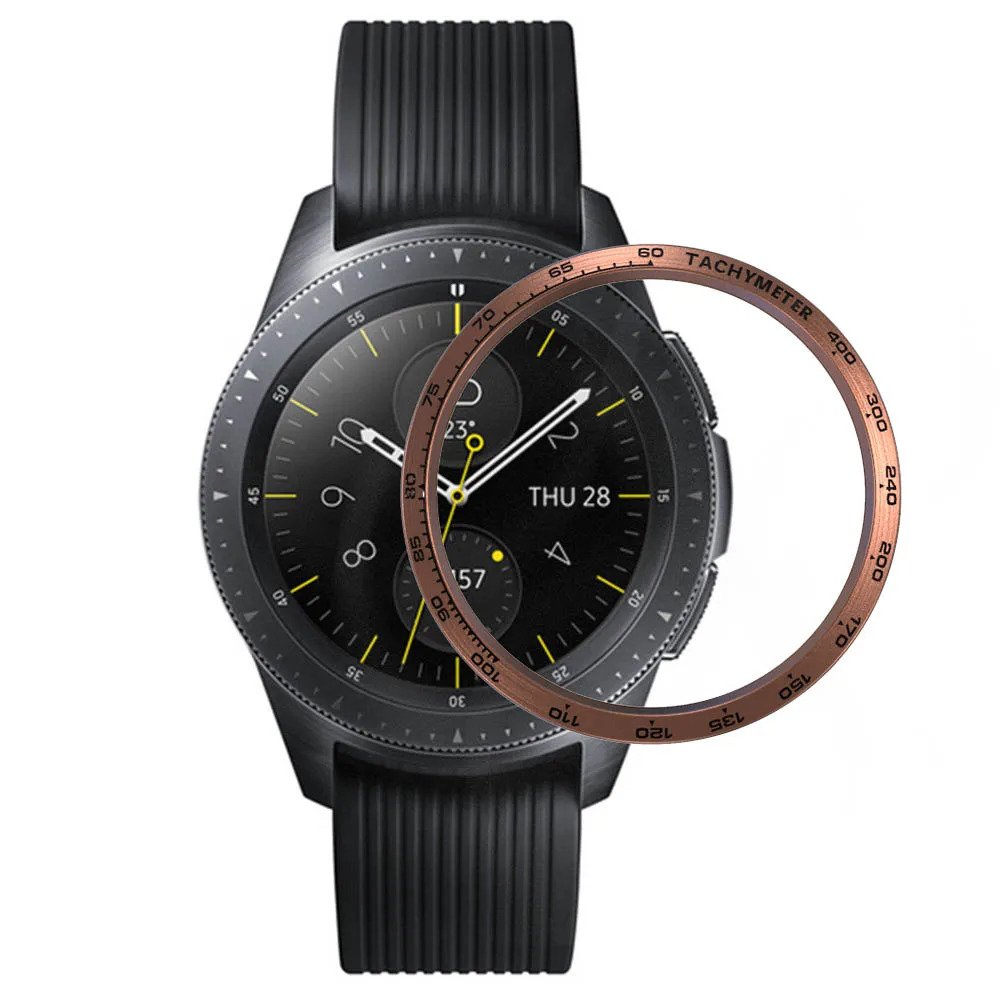 Клейкая Обложка для Samsung Gear S3 стальное кольцо Galaxy Watch 3 41 мм 45 46 42 металлические