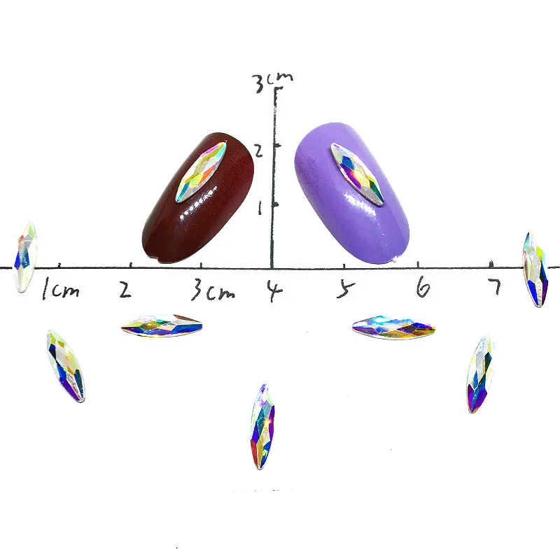 50 шт слеза падение дизайн ногтей стразы конский глаз украшения 3d Радуга украшения с кристаллами украшения для ногтей Dekors Strass волна Поделочные камни