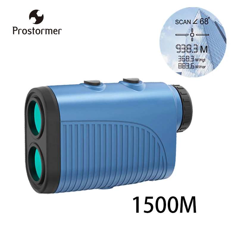 

Prostormer Speed Measuring Instruments 1500M Handheld Monocular metre Laser Rangefinder Distance Meter USB rechargeable