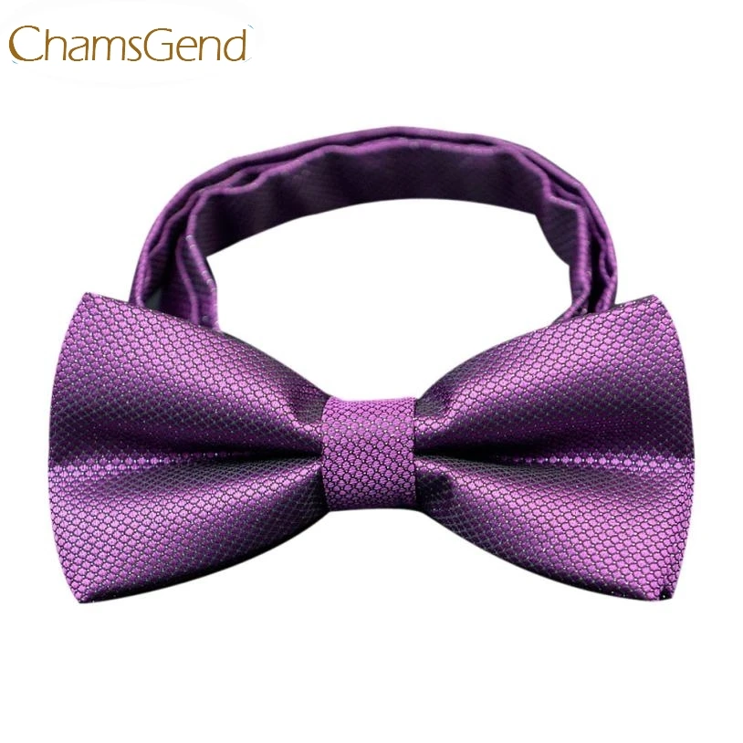 

Chamsgend Newly Design Men's Leisure Purple Bow Tie Shirt Tie Wedding Party Accessories 160316 Drop Shipping