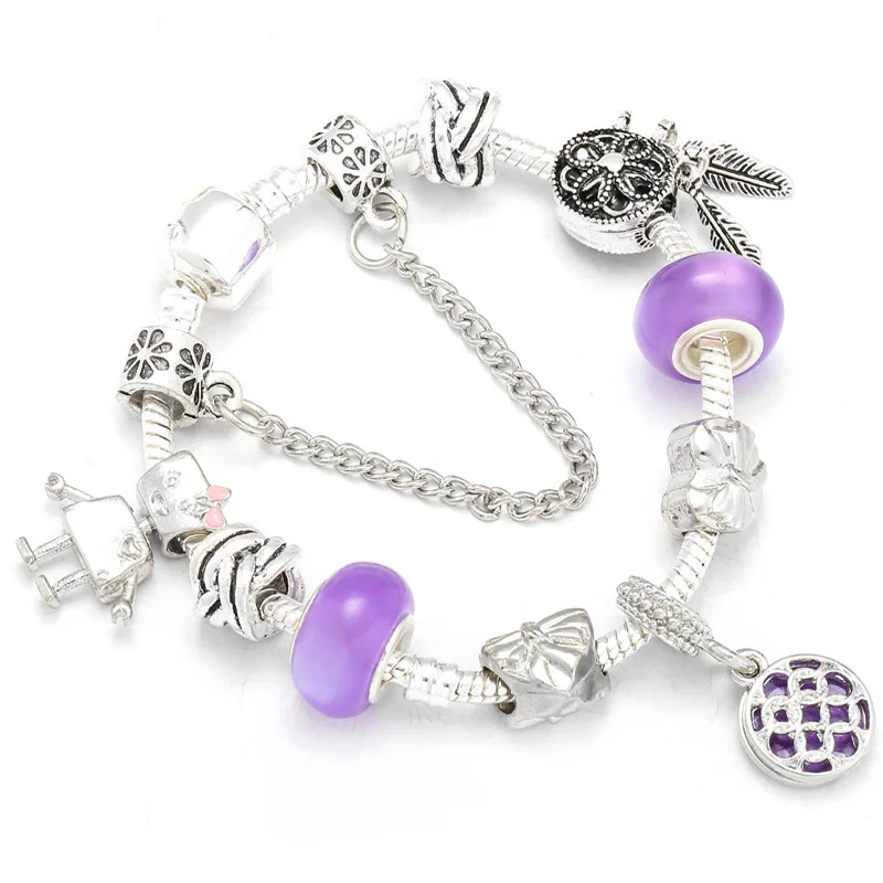 Boosbiy дропшиппинг «I LOVE U» браслет с милыми стеклянными бусинами подходит для оригинального бренда браслет для женщин специальный подарок