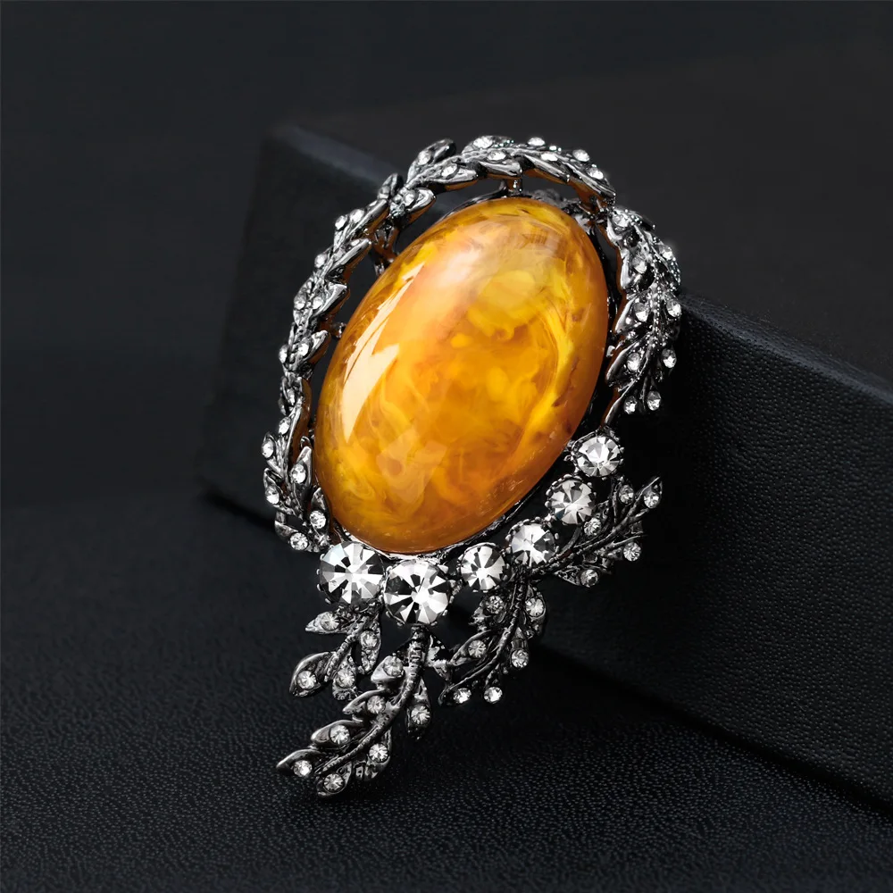 

2 Colors Bird'S Nest Brooch Pins 2019 New Fashion Branch Bird'S Nest Brooches Pins Exquisite Collar For Women Dance Party