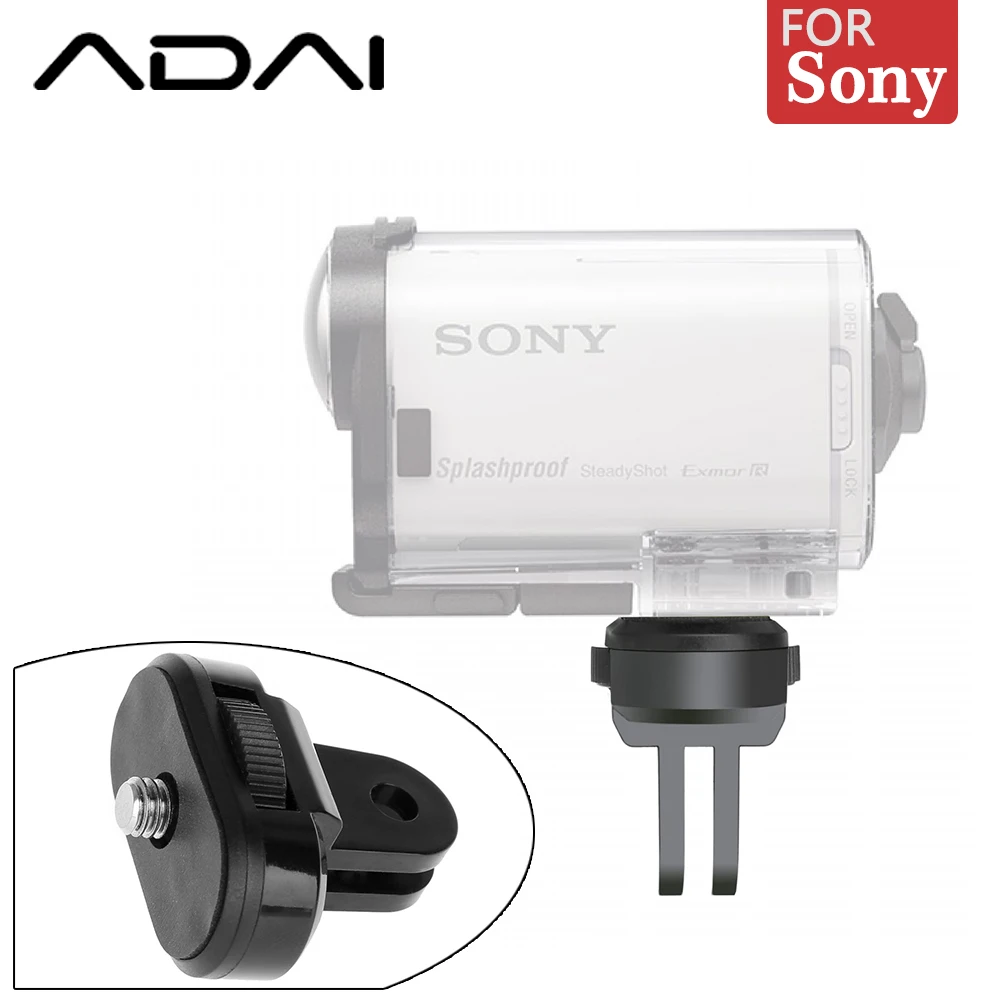 

ADAI GS1 Mount to 1/4 Tripod Thread Adapter for GoPro camera with a tripod interface to GoPro mounts