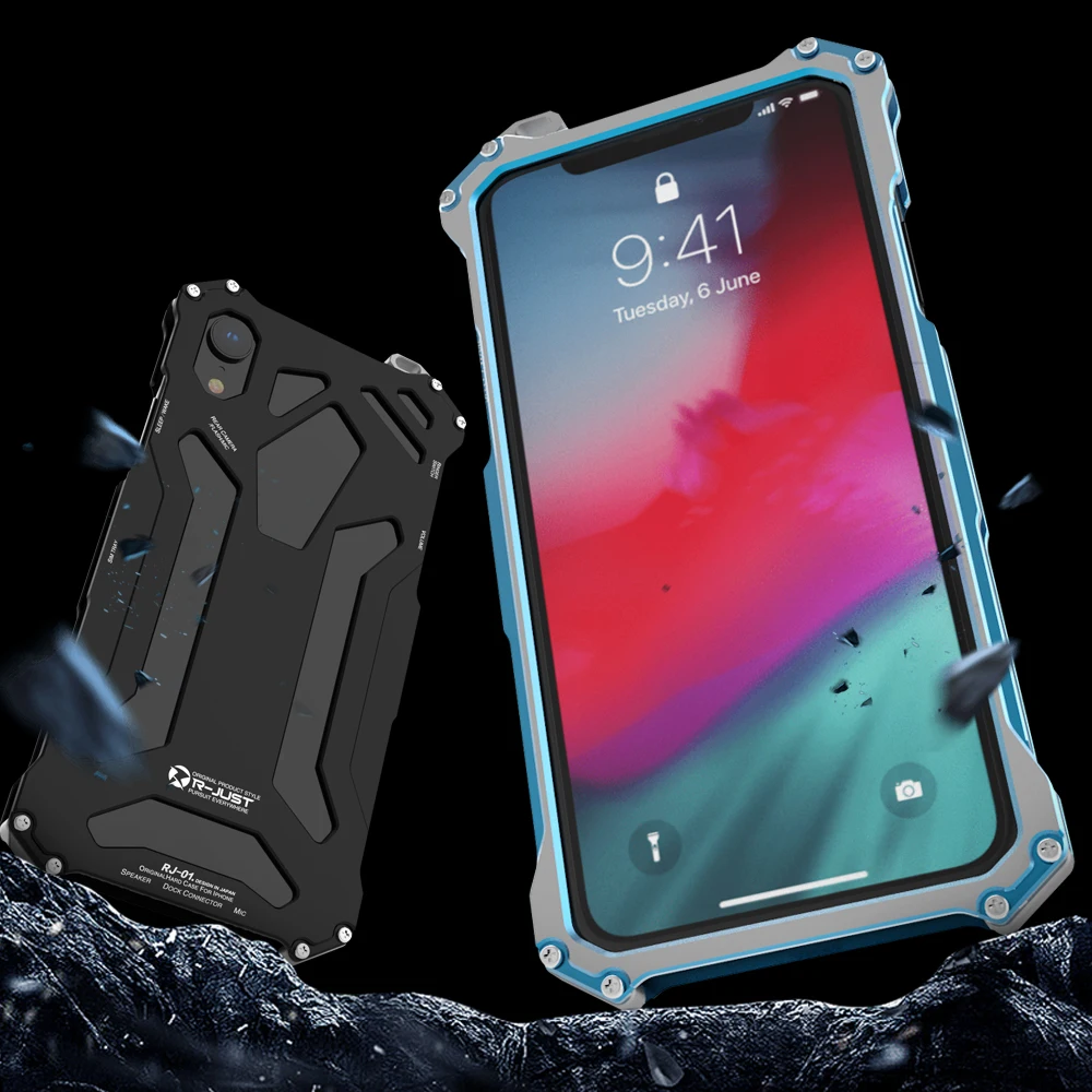 Heavy Duty металлический корпус алюминиевый ударопрочный Coque Fundas для iPhone 11 X XS MAX XR 8 7 Plus
