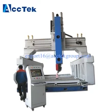 AccTek factory supplier 4 axis cnc router, 5axis cnc router woodworking machine for sale