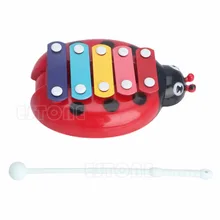 5-Note музыкальные игрушки ребенок Жук ксилофон развитие Божья коровка