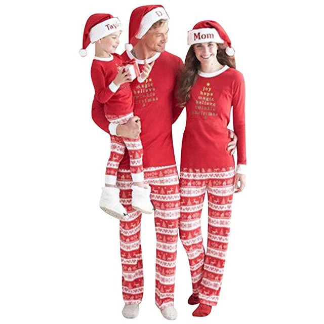 Matching Family Christmas Pajamas Kids Boys Baby Christmas Pajama Sets