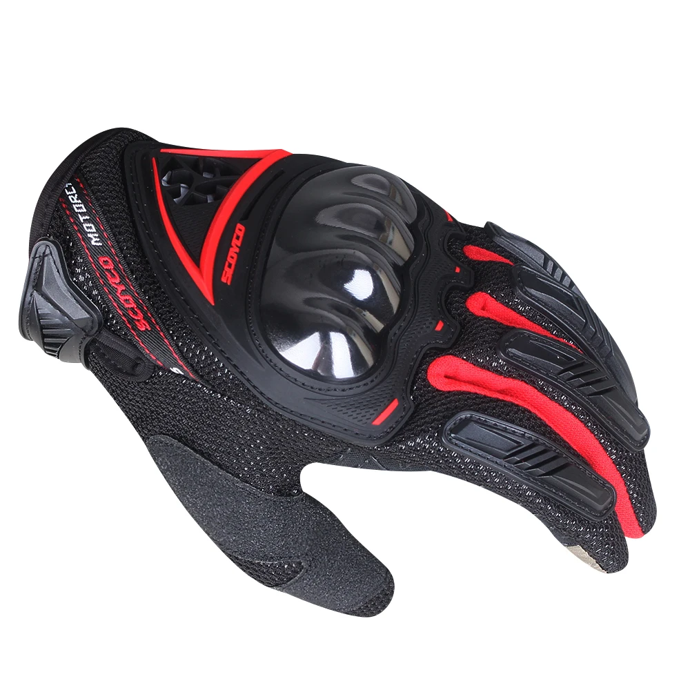 SCOYCO Новинка перчатки с защитой суставов для мотоцикла Guantes de moto дышащая
