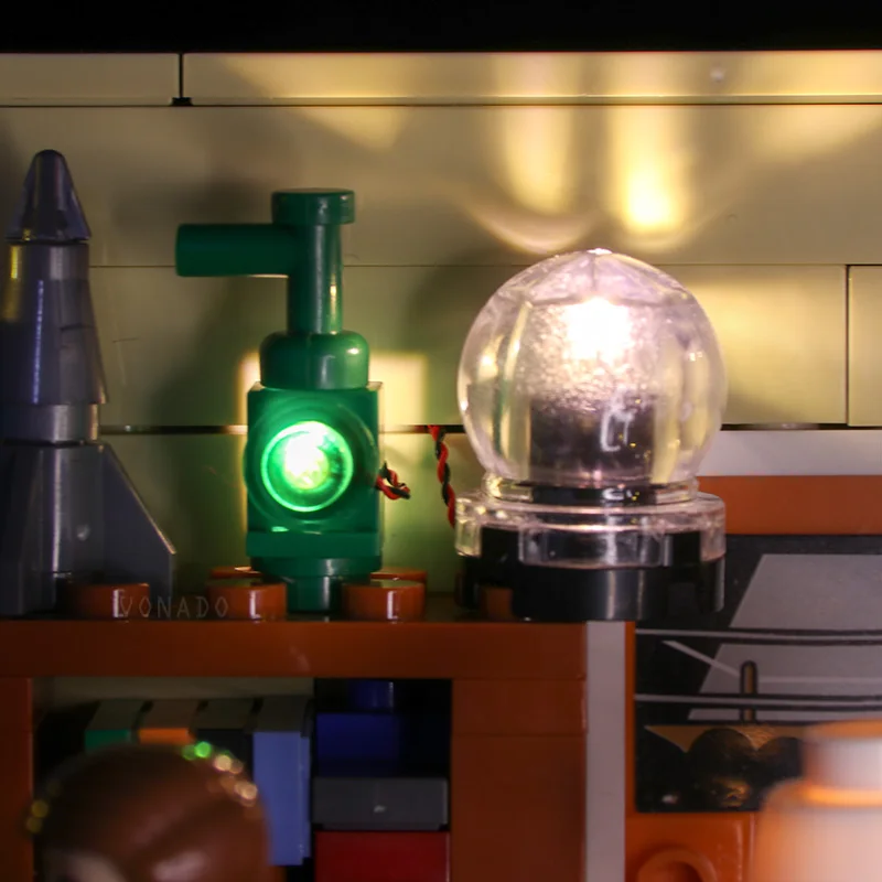 Светодиодный светильник для lego 21302, совместимый с 16024 теорией большого взрыва, строительные блоки, кирпичи, игрушки, подарки(только светильник с батарейным блоком