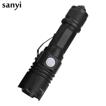 

Ultra Bright 3 Mode XML-T6 3800LM Zoomable Led Flashlight with Safety Hammer Multi-function Rechargeable Outdoor Camping Torch
