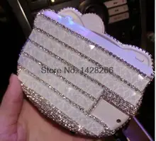 Handheld Calculator Rhinestone Bling Handmade Stuff Calculator With Mirror Cute Folding Calculadora Christmas Gifts