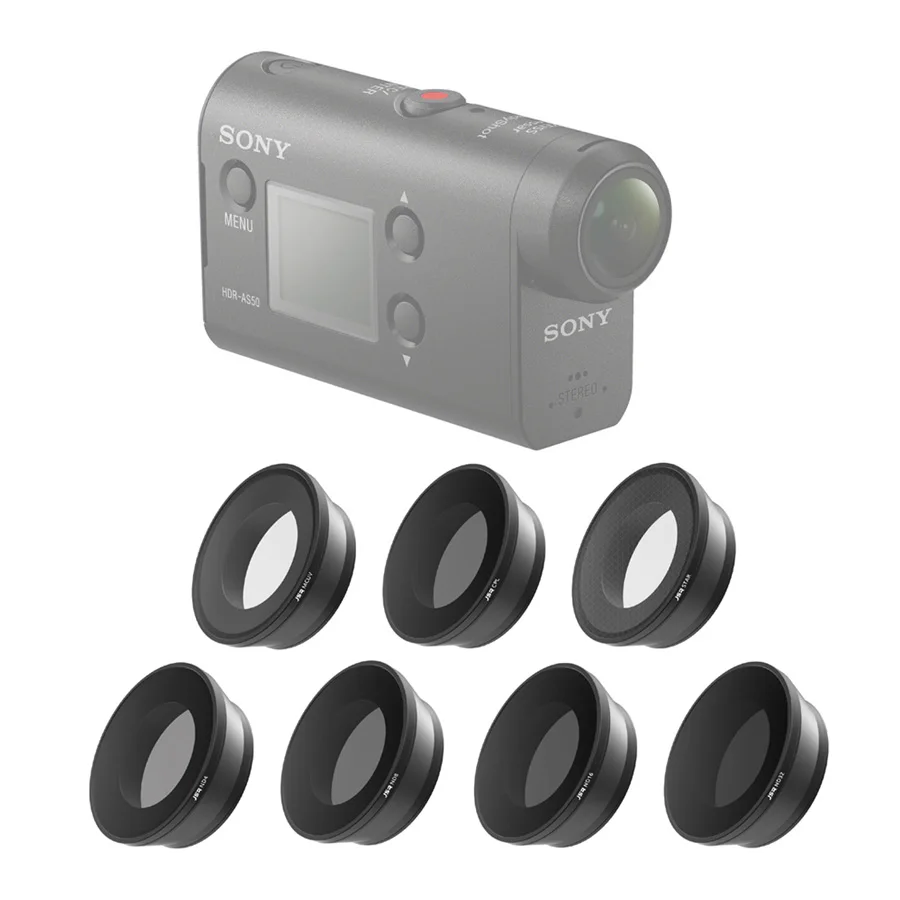 UV CPL ND4 ND8 ND16 ND32 Звездный Крест Жесткий защитный фильтр для объектива экшн камеры