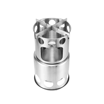 

Portable Wood Burn Stove Collapsible Survival Backpacking Stove for Camping Hiking Fishing ZJ55