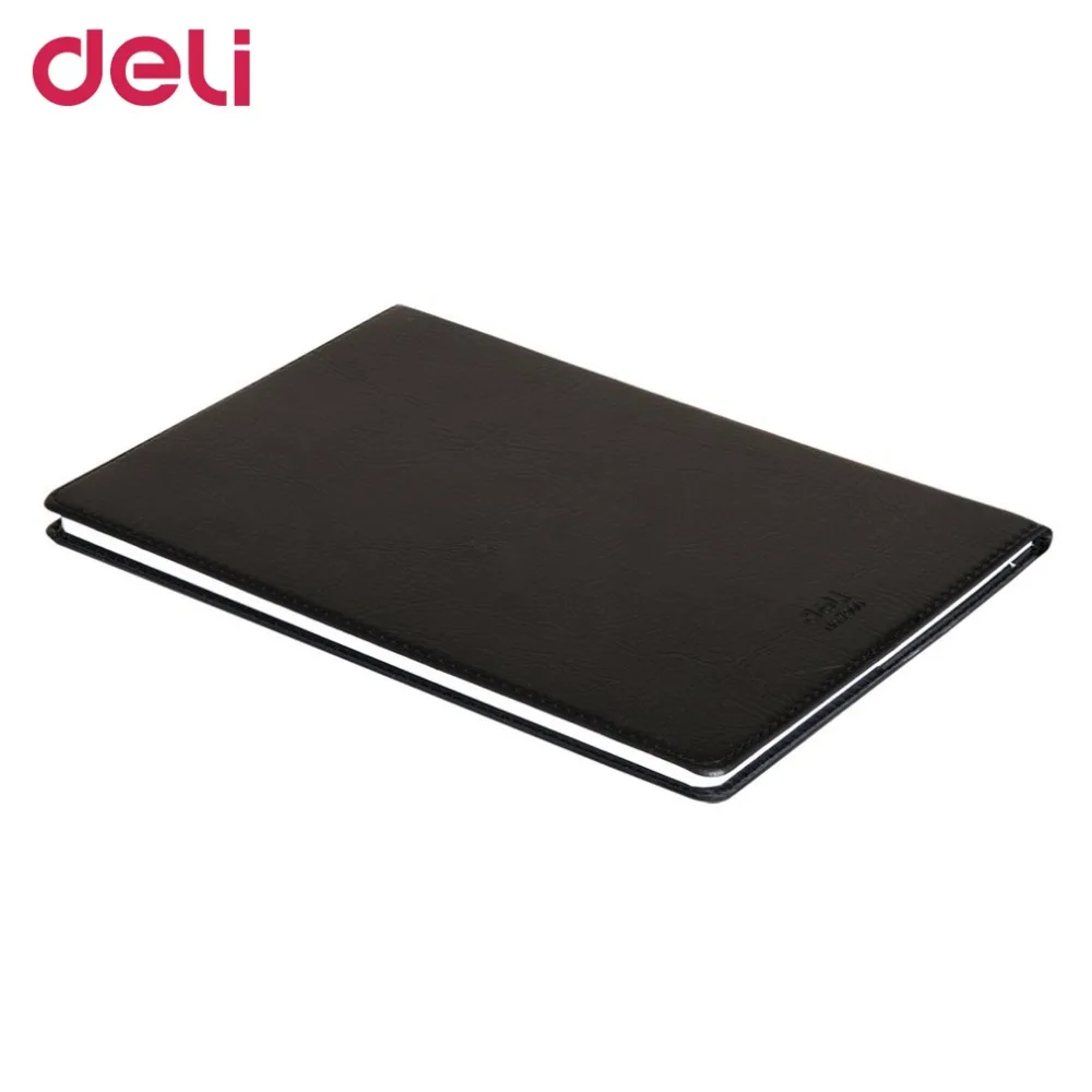 

Deli 7900 Simple Design 80 Pages Stationery Pocketbook 18K Notebook Business PU Cover Copybook Personal Diary Office Supplies