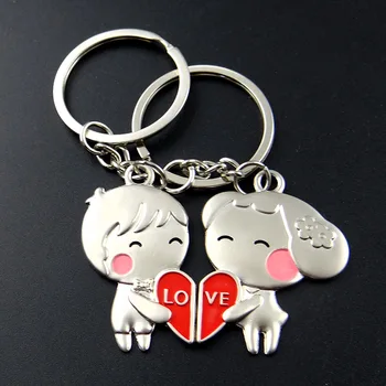 

free shipping 120pair/lot zinc alloy couple baby keychain sets cheap wedding showers party door giveaways gifts decorations