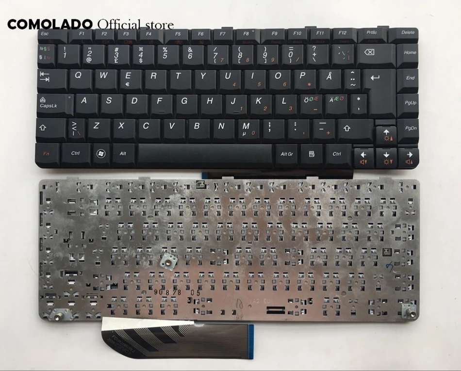 ND Nordic  keyboard For LENOVO IdeaPad U350 black laptop  keyboard ND Layout