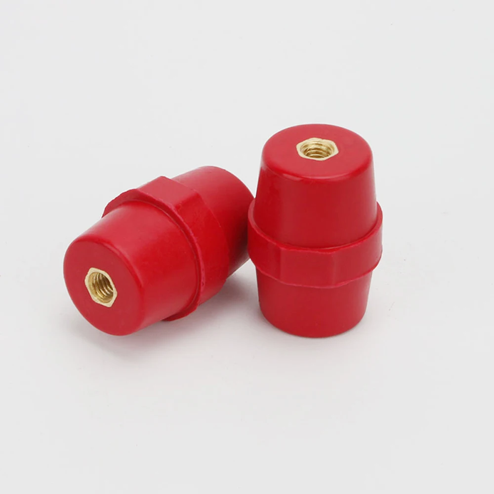 Aisladores m10 rojo 40x41mm poliéster resina stützisolator selbstverlöschend 5 unid. 
