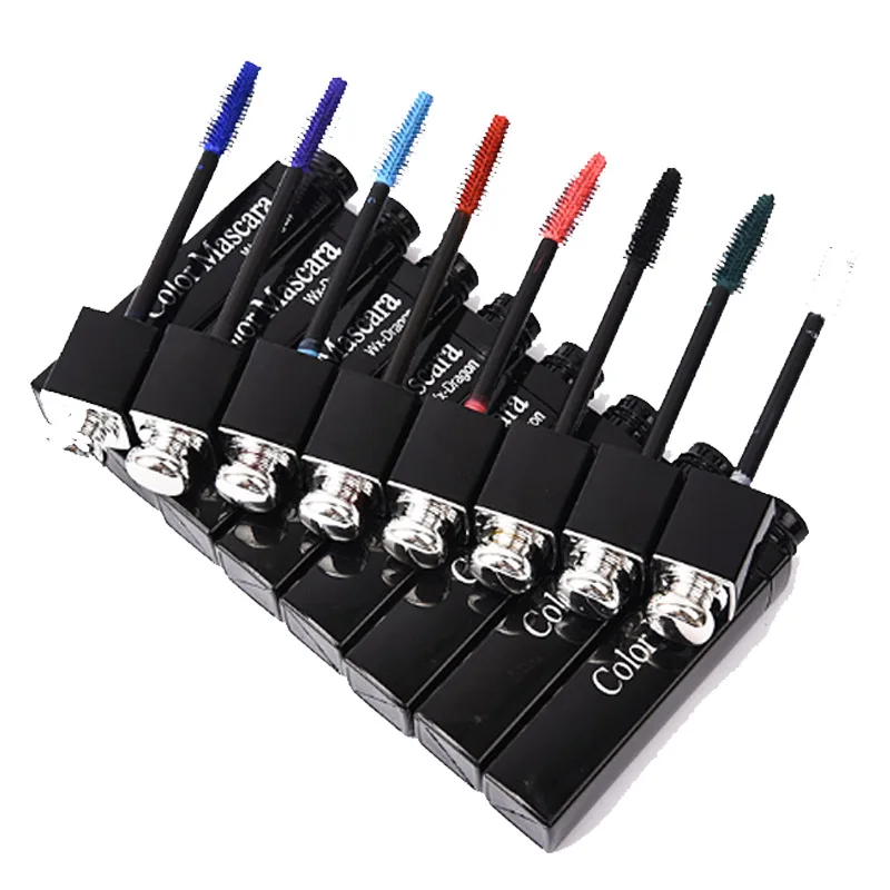

Colorful Mascara Waterproof Fast Dry Eyelashes Curling Lengthening Makeup Eye Lashes Purple Black Ink Mascara Eyes Beauty