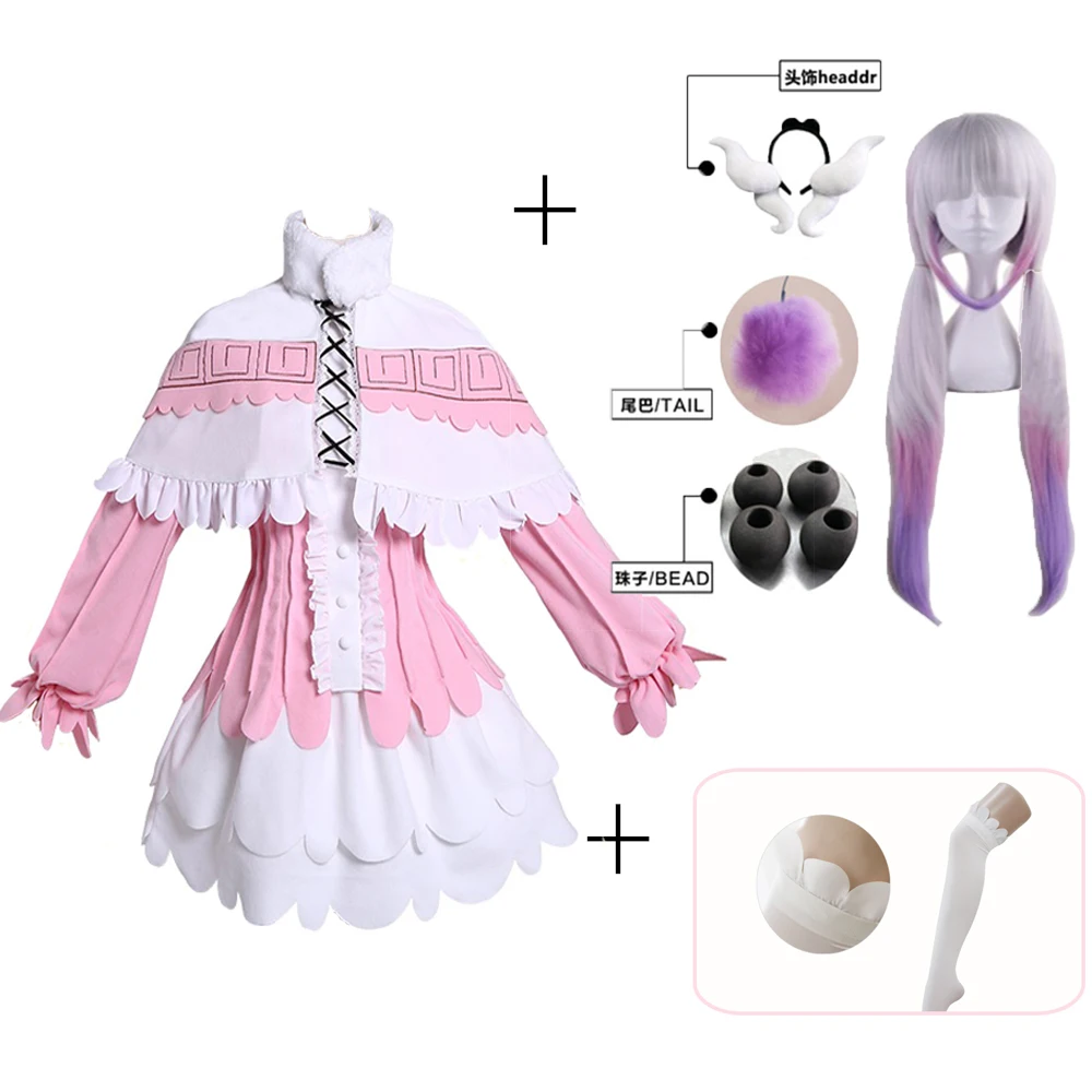 

New Japanese Anime Miss Kobayashi's Dragon Maid Kamui Kanna Cosplay Costumes Halloween Party Kawai Dress For Women