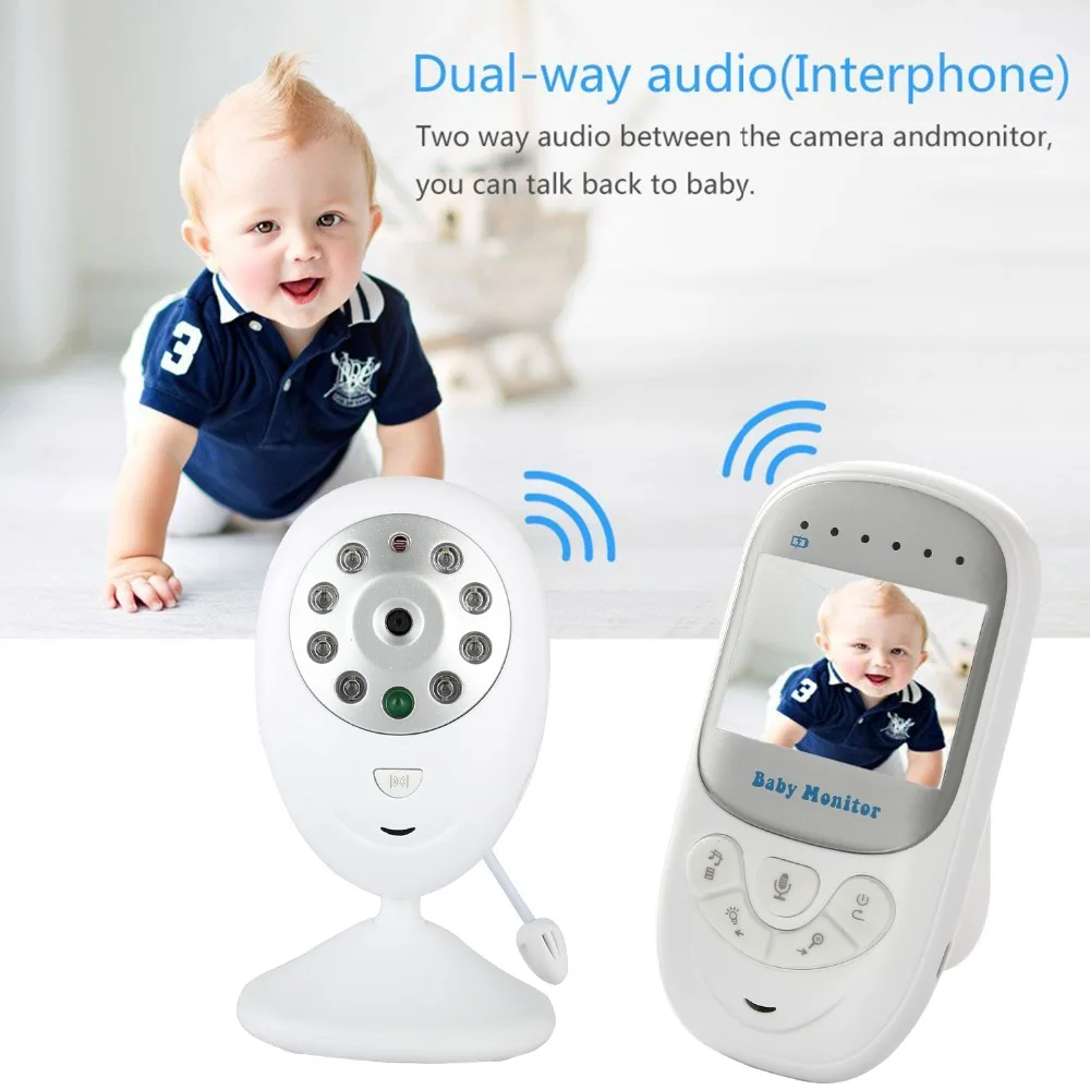 Wireless Baby Monitor 2.4 inch LCD HD Video Security Digital Camera Two-Way Talk Nigh Vision IR Temperature Monitor Crying Alarm