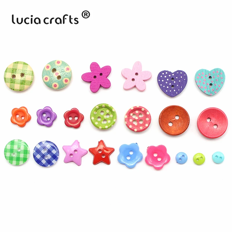 

Lucia crafts 20g/lot 6-15mm Colorful Wood Resin Buttons 2-Holes for Sewing Garment Handmade Accessories DIY Craft 004010103