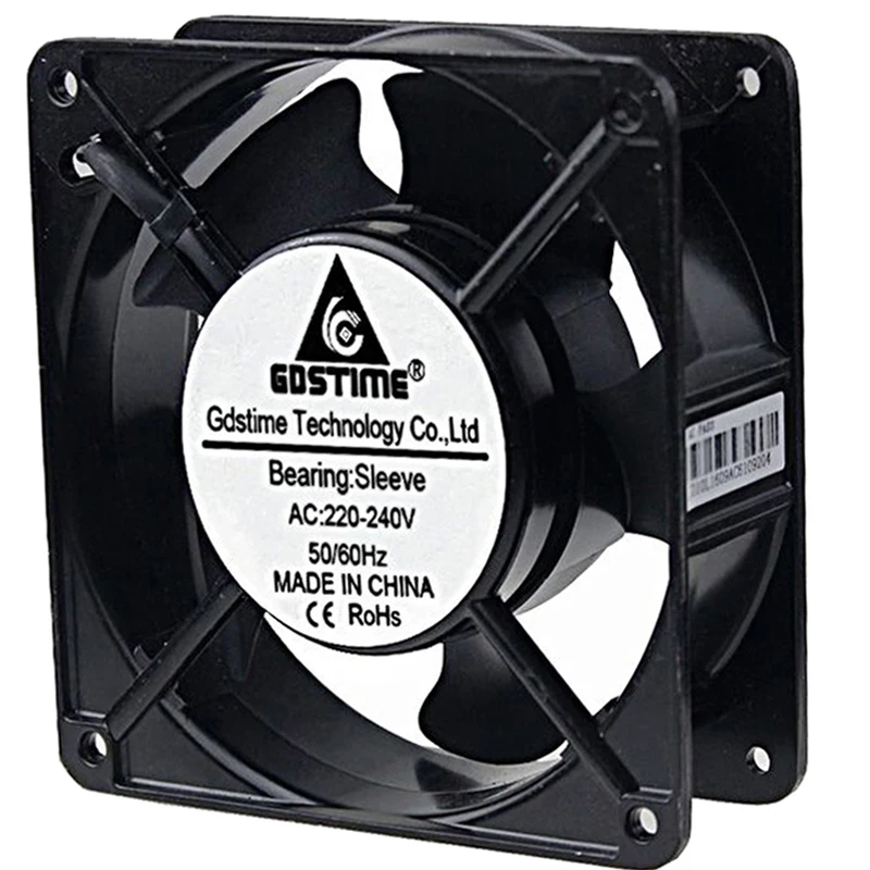 1 шт. Gdstime AC 220 В 240 2 провода 12038S 120x38 мм 12 см 120 мм|case fan|case cooling fan120mm fan |