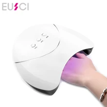 EUSCI 36 Вт Светодиодный Сушилка для ногтей УФ-лампа для сушки ногтей машина для отверждения УФ-геля светодиодный Гель-лак для маникюра лампа для дизайна ногтей 60s 90s 120s