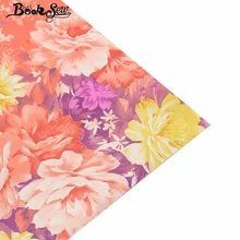 Booksew хлопчатобумажная ткань яркий швейный цветок из текстиля дизайн домашний текстиль Tecido Детские простыни пэчворк DIY кукла ремесло