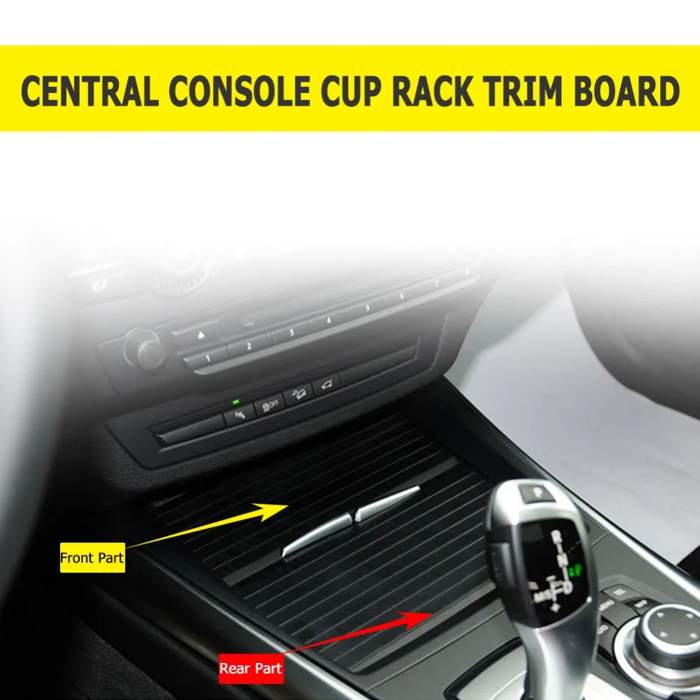 

1pcs Black Front/Rear Section Center Console Cover Slide Roller For BMW X5/E70 2007-2013 X6/E71 2008-2014
