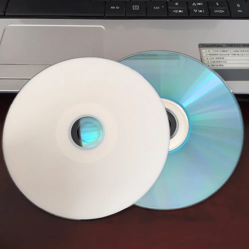10 дисков Аутентичный класс А++ 52x700 MB для печати CD-R синий диск