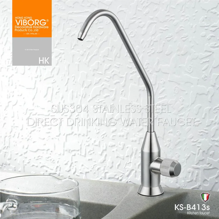 Viborg Sus304 Stainless Steel Kitchen Filtered Drinking Water Filter Tap Faucet Purifier Filtration Reverse Osmosis Systems Tap