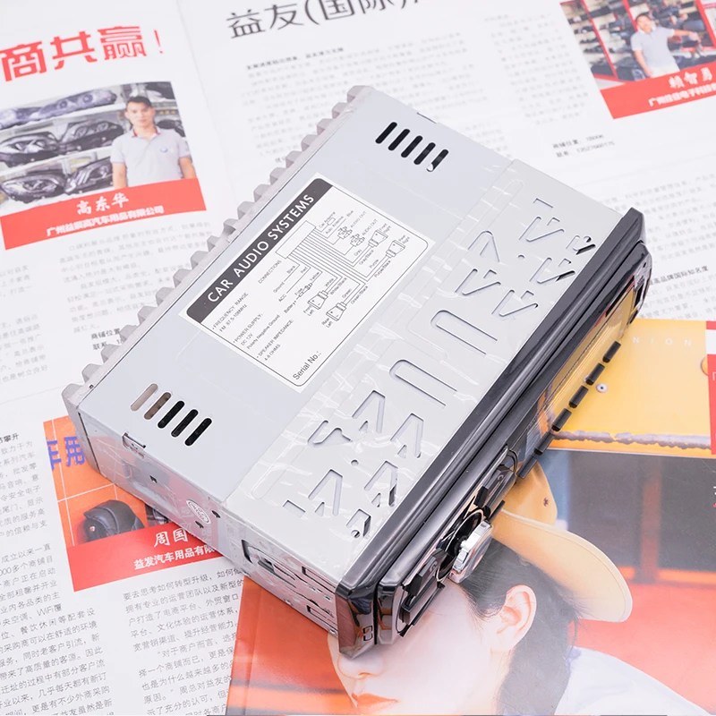 12V LCD Display Car Radio MP3 Player Vehicle Stereo Audio In-Dash Aux Input Receiver Support TF/FM/USB/SD with Remote Control
