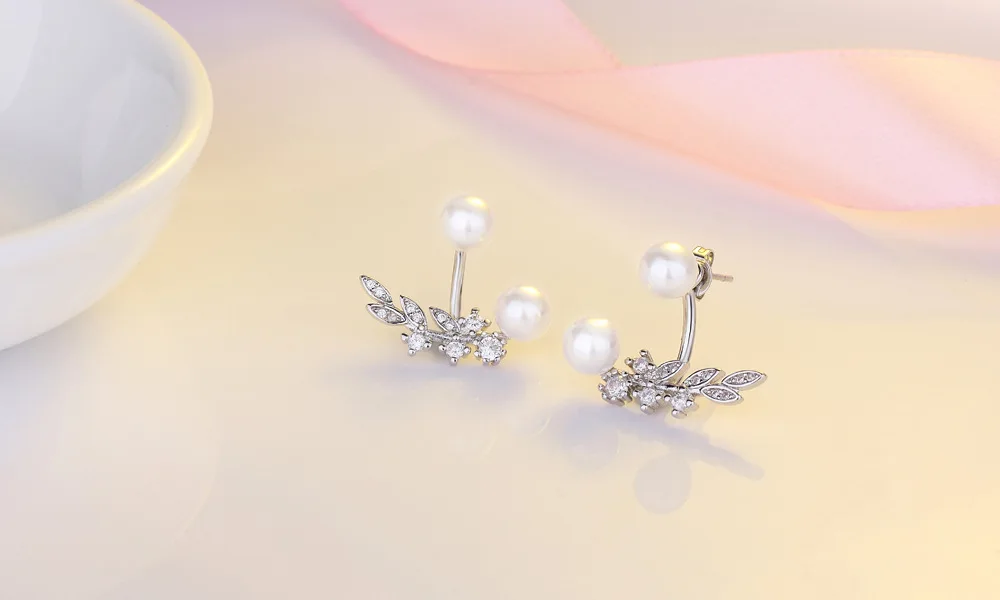 Женские серьги гвоздики из серебра 925 пробы с фианитами|fashion stud earrings|stud earringszircon